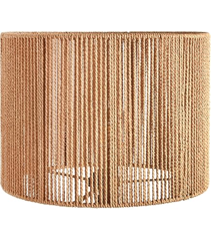 Amazon.com: Handwoven Moroccan Lampshade with Fringes -Straw